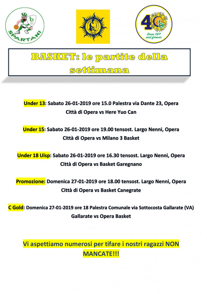 Volantino gare Basket 13-1