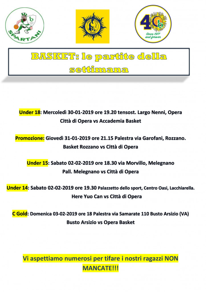 Volantino gare Basket 14-1
