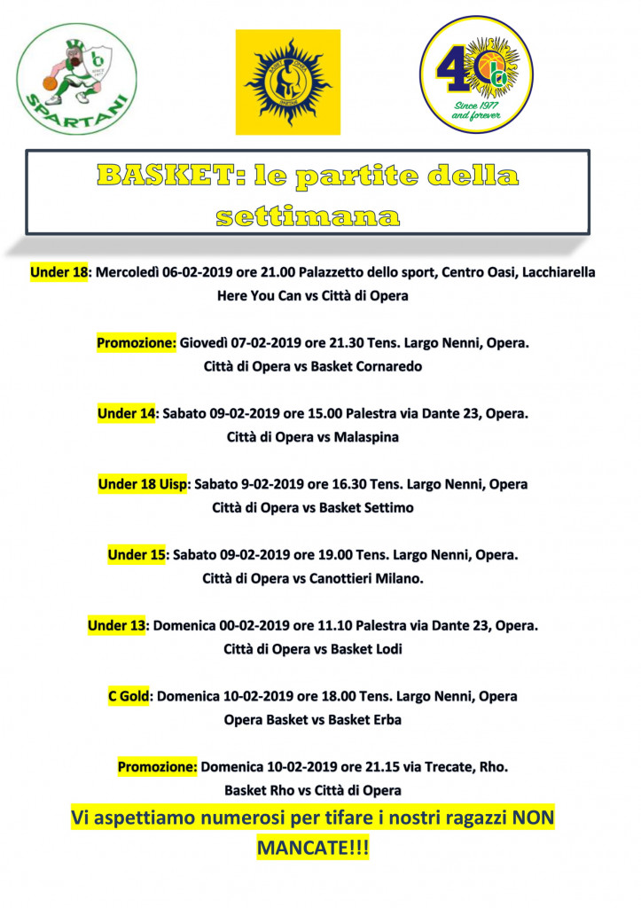 Volantino gare Basket 15-1