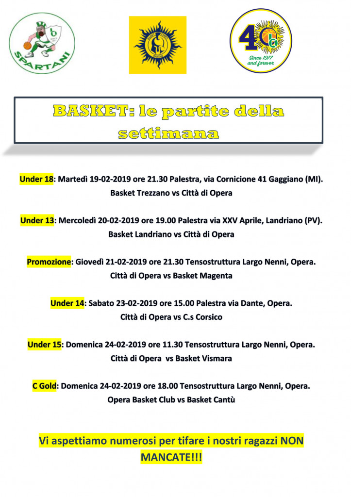 Volantino gare Basket 17-1