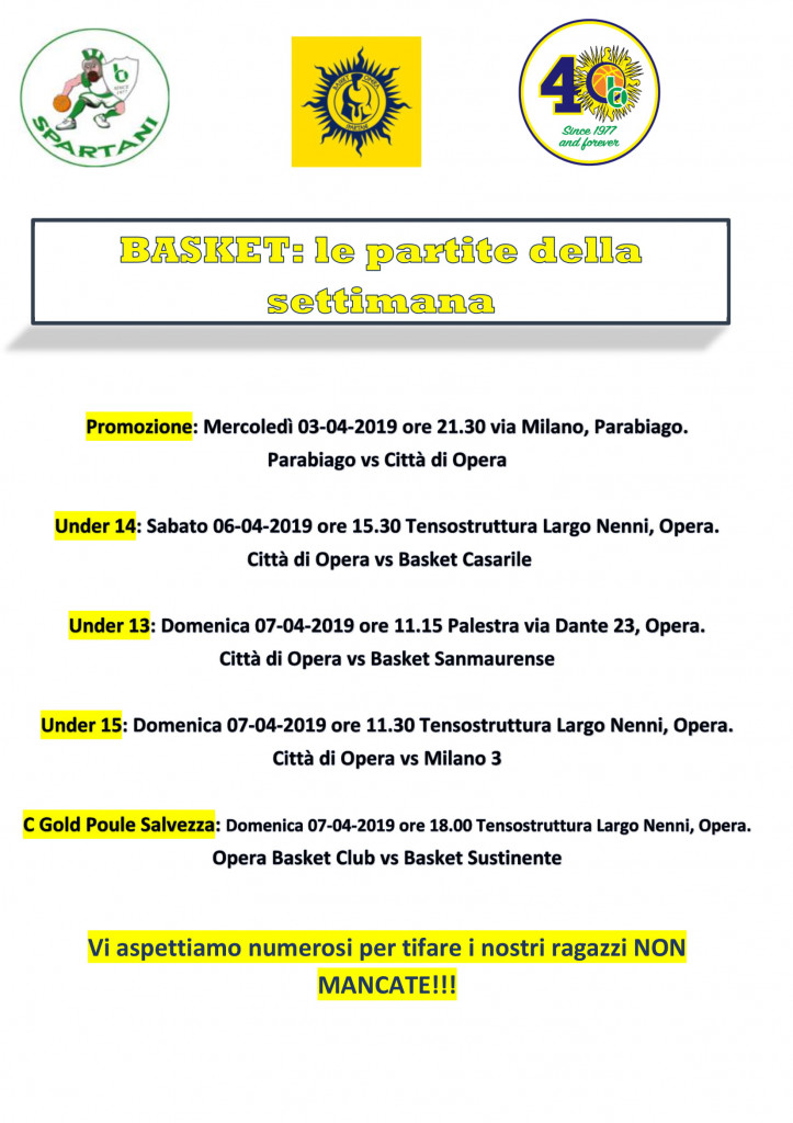 Volantino gare Basket 23-1