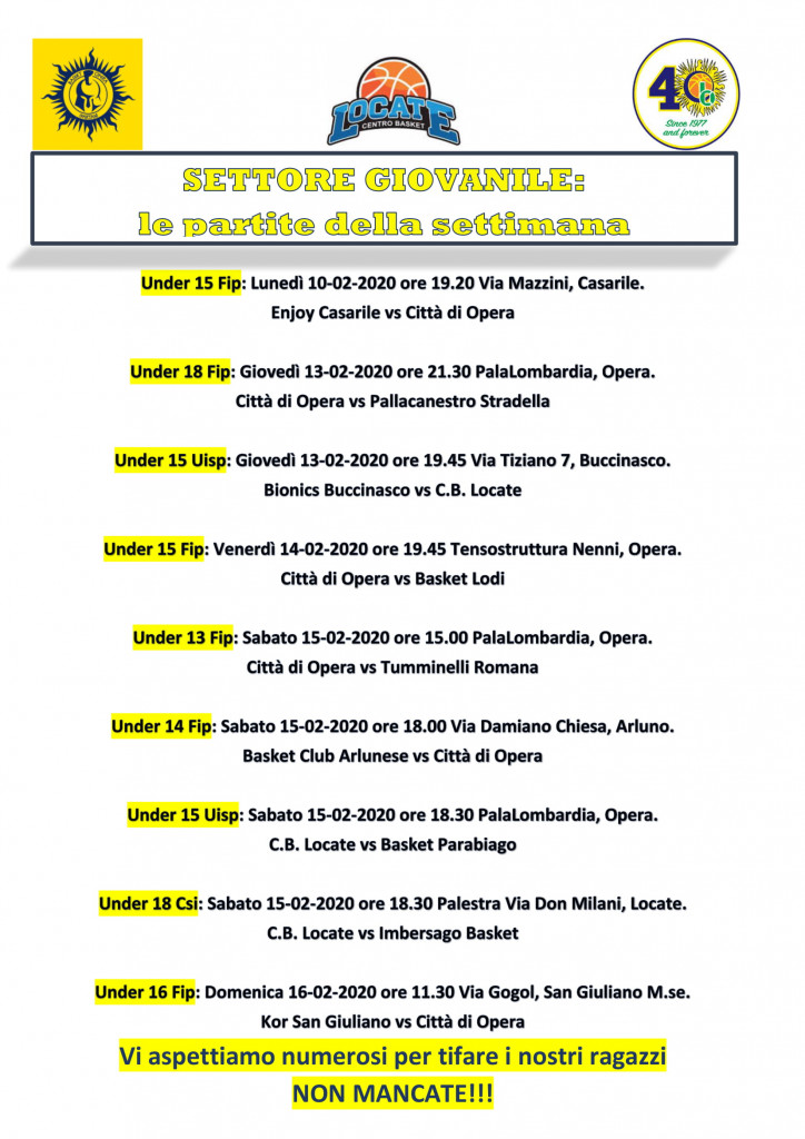 Volantino gare Basket 17-1