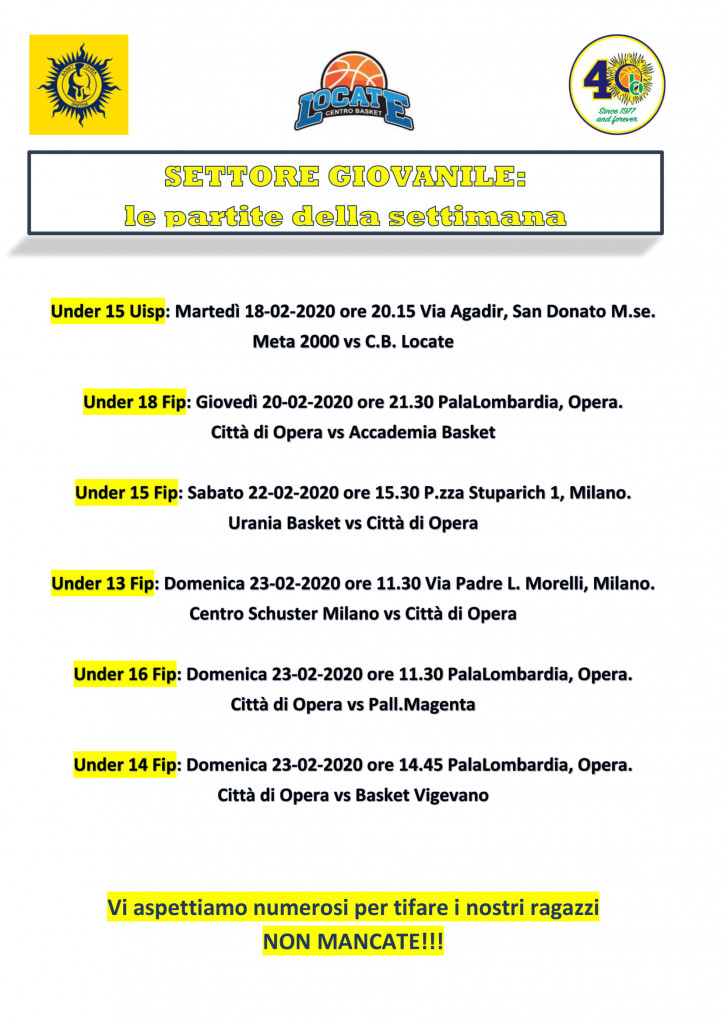 Volantino gare Basket 18-1